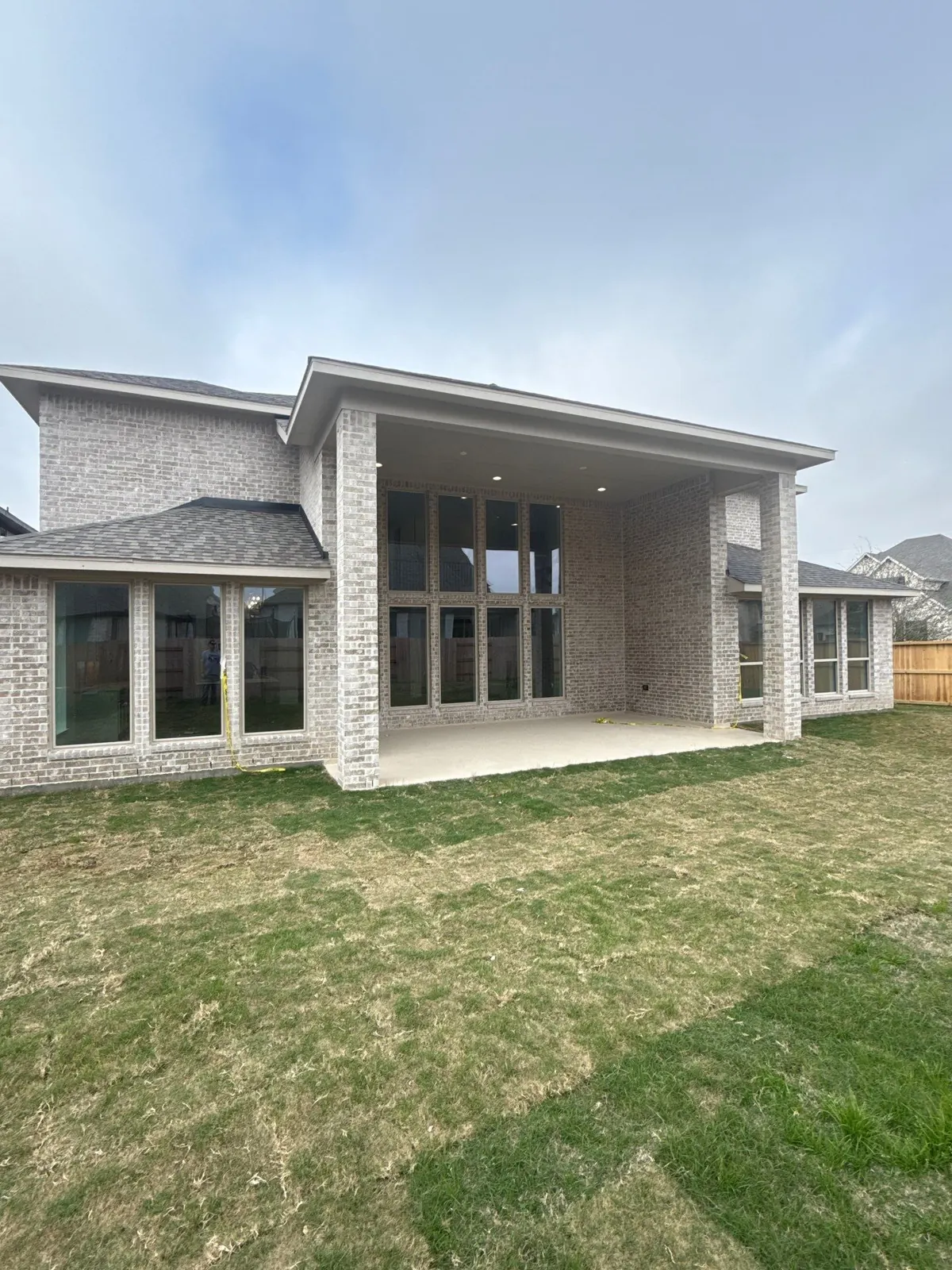 Rear exterior and outdoor area of a home